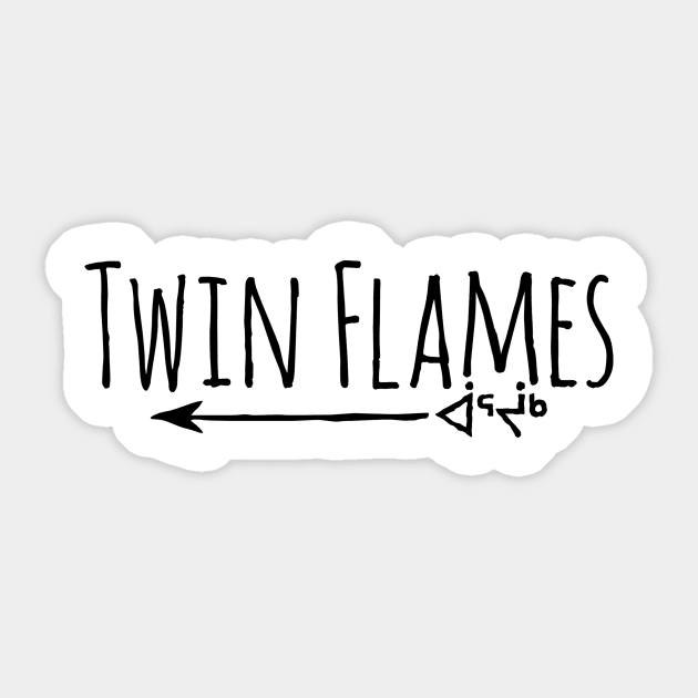 Twin Flames Sticker by HexaDec